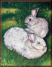 kaninchen, malerei